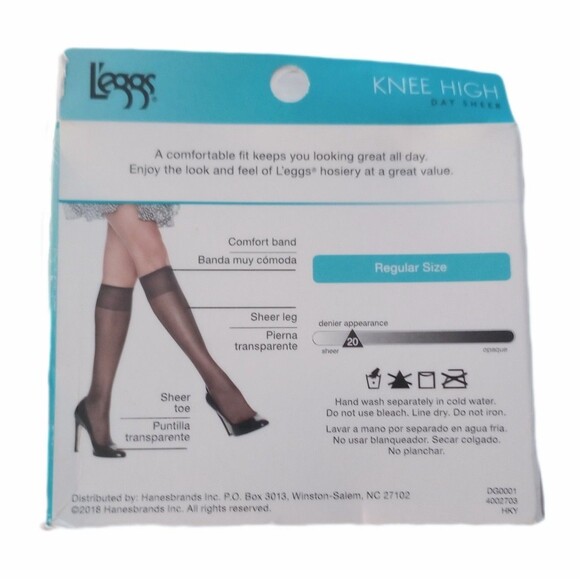 NEW Leggs Day Sheer Knee High 3pk One Size SUNTAN - DG 0001 SU - Picture 2 of 6